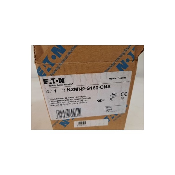 Eaton Molded Case Breakers MCCBs NZMH2 3P 160A 690V 50/60Hz 3Ph - NZMN2-S160-CNA