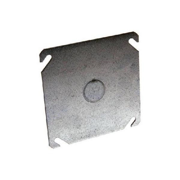 Racoorporated Electrical Box Cover, Square, Flat, KO Centered Cover - 8753