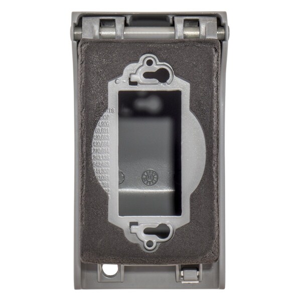 Hubbell Wiring Device-Kellems Electrical Box Cover, 1 Gang, Cast Metal - WP26E