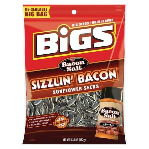 Bigs Hidden Valley Semillas de Girasol BIGS TFL55003, Sabor Tocino Sizzlin', 535 oz - 500917.