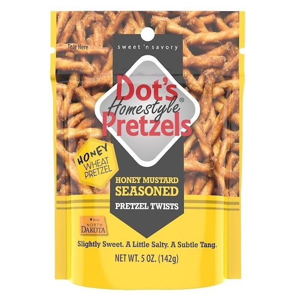 Pretzels caseros estilo Dots 7008 DP Mostaza Miel, 5 oz - 7008 - DP