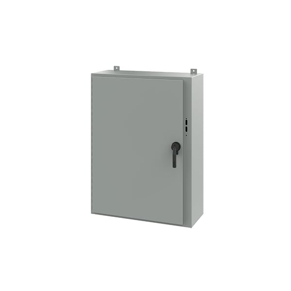 Nvent Hoffman Steel Electrical Enclosures, 42 in H, 12 in D, 31.38 in W, NEMA 12, Hinged - A42SA3212LPPL