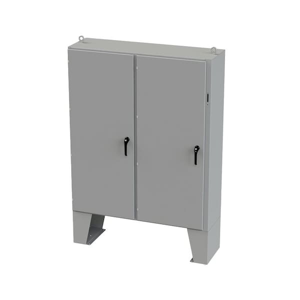 Saginaw Control & Engineering Carbon Steel Electrical Enclosures, 72 in H, 18 in D, 61 in W, NEMA 3R, 4, 12, 13, Hinged - SCE-72XEL6118LP