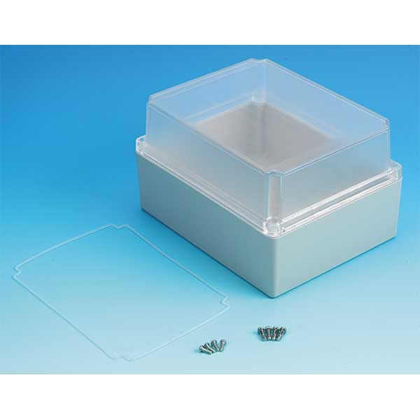 Box Enclosures polycarbonate Electrical Enclosures, 7.32 in H, 4.33 in D, 5-3/4 in W, NEMA 4X - BEN-85PC