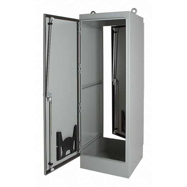 Nvent Hoffman Steel Electrical Enclosures, 72.06 in H, 18.06 in D, 48 in W, NEMA 12, Hinged - A724818FSDG