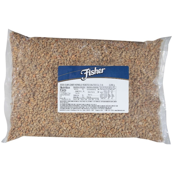 Semillas de girasol tostadas y saladas Fisher Fisher 5 libras - 80559