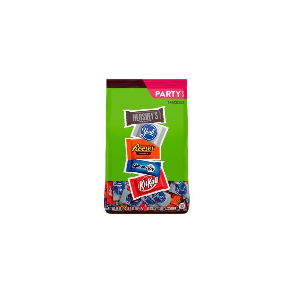 Green Rabbit Holdings HERSHEY'S surtido de chocolate con leche, Reese's, Almond Joy, Kit Kat, bolsa de York Pattie, 33.43 oz - 24600396