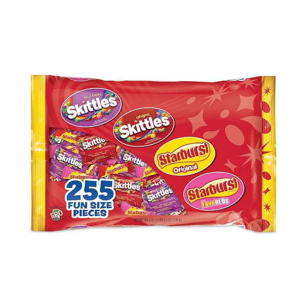 Paquete de variedad Starburst Skittles y Starburst Fun Size, 6 lb 8.4 oz - 50105