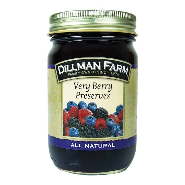 Conservas de Frambuesas, Arándanos y Zarzamoras Todo Natural de Dillman Farms en frasco de 16 oz - 22261
