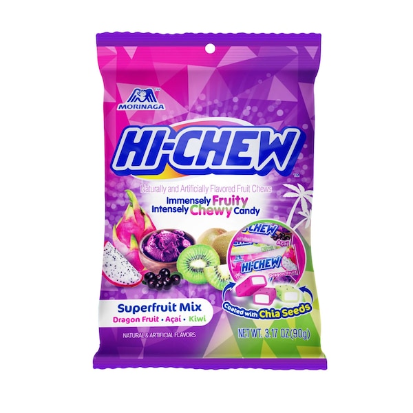 Hi-Chew 3.17 oz. Hi-Chew Superfruit Mix - Bolsa de gancho, surtido, paquete de 6 - 15100