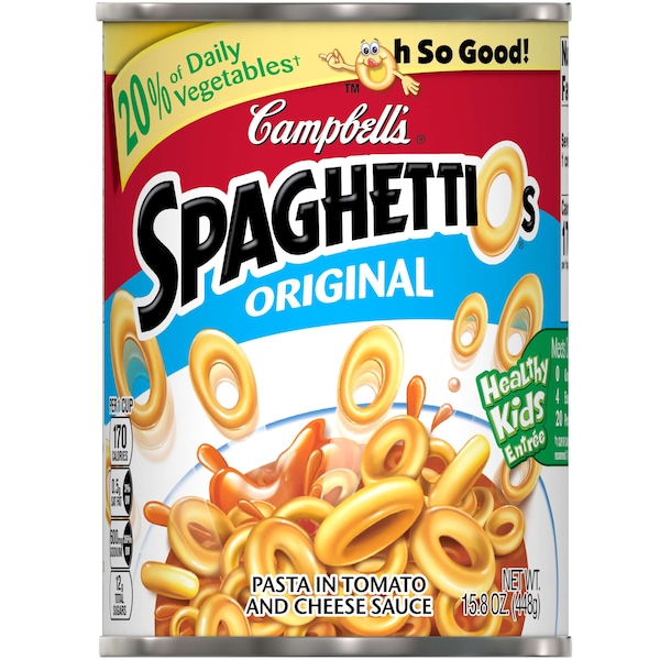 Campbells Campbell's Spaghetti O's Pasta de Tomate 15.8 oz. Lata, Paquete de 24 - 000023283