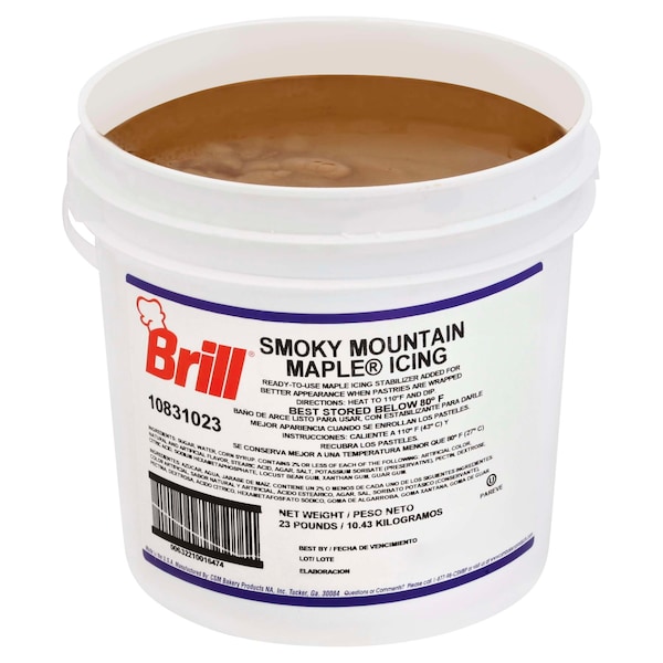 Betún Brill Icing Smokey Mountain Maple de 23 libras - 10202033