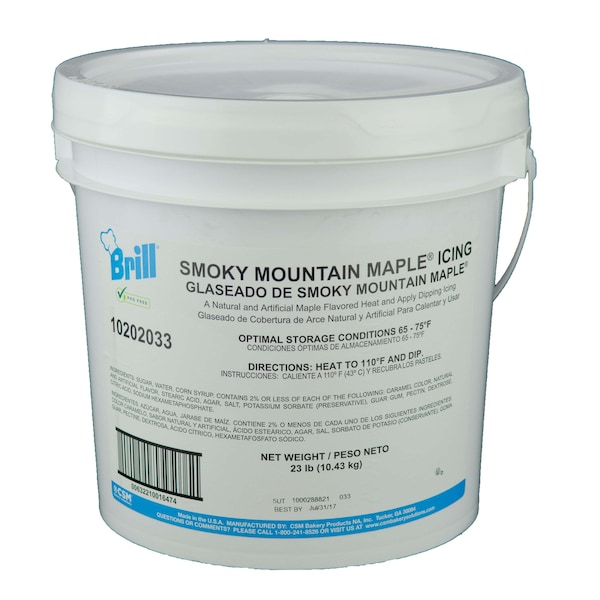 Betún Brill Icing Smokey Mountain Maple de 23 libras - 10202033