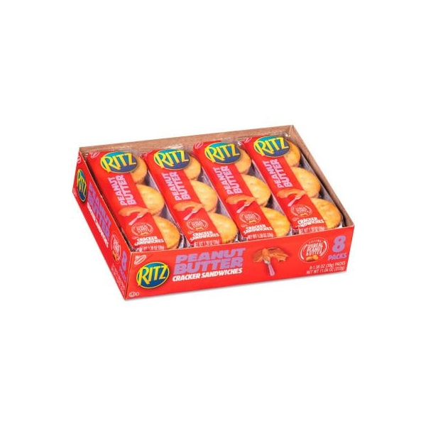 Galletas Ritz de Peanut Butter de Nabisco, Paquete de 1.38 oz, 8 cajas - 44000882105