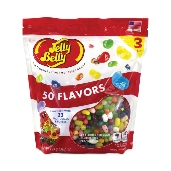 Assortment de Jelly Beans de 50 sabores Jelly Belly, bolsa Standup de 3 lb - 26546