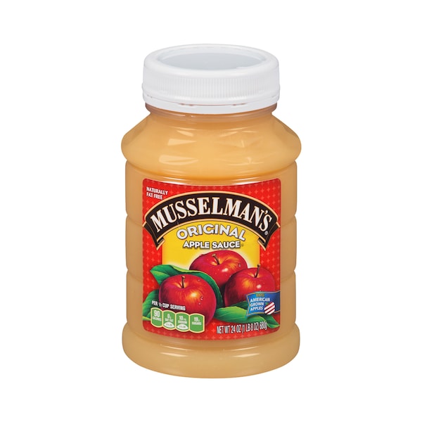 Salsa de manzana original Musselman's de 24 oz., frasco de 12 piezas - FCASP3140MUS01