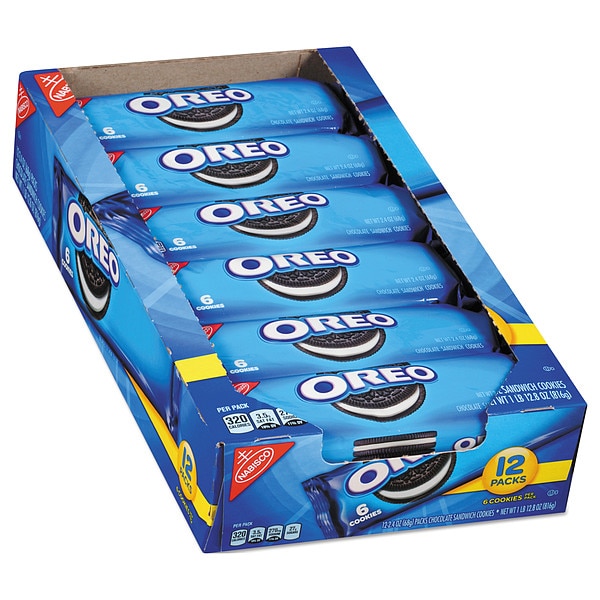 Nabisco 2.4 oz Paquete Individual de Oreos, 12 piezas - 00440000470000