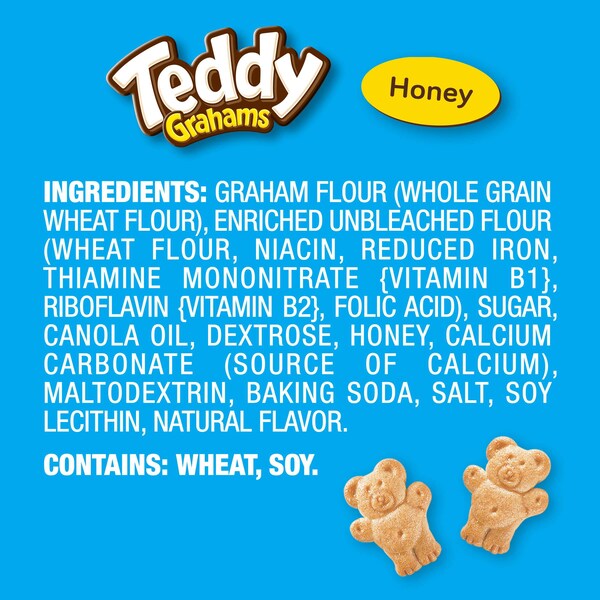 Nabisco Galletas de Ositos de Miel Teddy Grahams de 10 oz., paquete de 6 - 04558