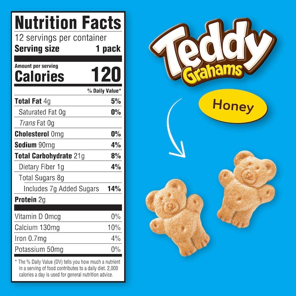 Nabisco Galletas de Ositos de Miel Teddy Grahams de 10 oz., paquete de 6 - 04558