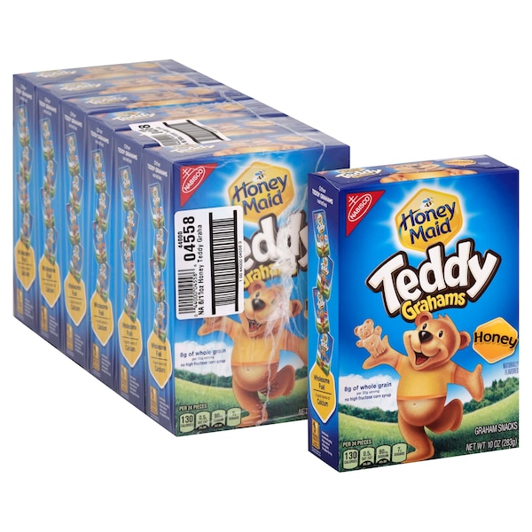 Nabisco Galletas de Ositos de Miel Teddy Grahams de 10 oz., paquete de 6 - 04558