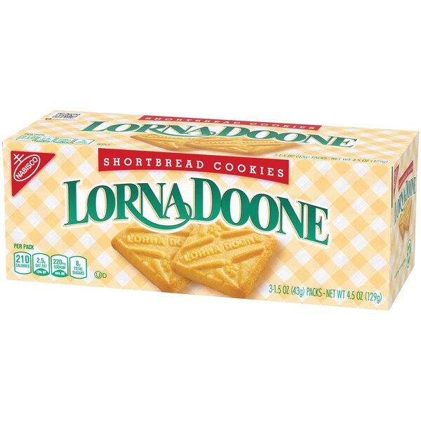 Nabisco Galletas Lorna Doone Paquete de conveniencia de 4.5 oz. Paquete de 12 - 04250
