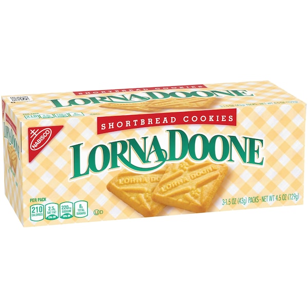 Nabisco Galletas Lorna Doone Paquete de conveniencia de 4.5 oz. Paquete de 12 - 04250