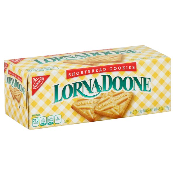 Nabisco Galletas Lorna Doone Paquete de conveniencia de 4.5 oz. Paquete de 12 - 04250