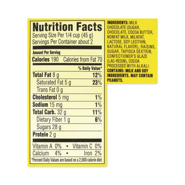 Nestlé Raisinets Dulces de chocolate con leche y pasas, caja de 35 oz, PK15, 15PK - 76844