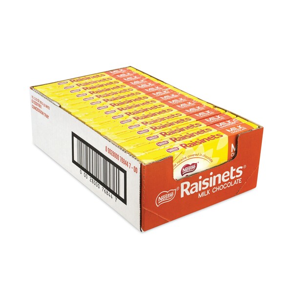 Nestlé Raisinets Dulces de chocolate con leche y pasas, caja de 35 oz, PK15, 15PK - 76844