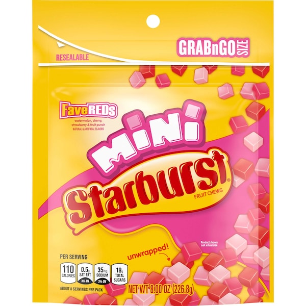 Starburst Starburst Minis Fave Reds 8 oz., PK8 - 384769

Estallido estallido Minis Fave Reds 8 oz., PK8 - 384769