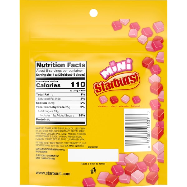 Starburst Starburst Minis Fave Reds 8 oz., PK8 - 384769

Estallido estallido Minis Fave Reds 8 oz., PK8 - 384769