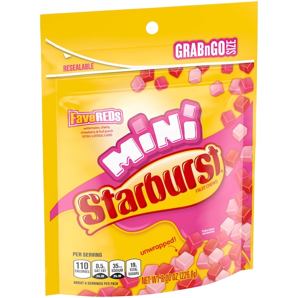 Starburst Starburst Minis Fave Reds 8 oz., PK8 - 384769

Estallido estallido Minis Fave Reds 8 oz., PK8 - 384769