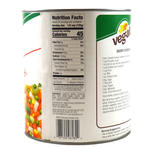 Veg-All Veg-All Vegetales Mixtos 104 oz., PK6 - F003710006182