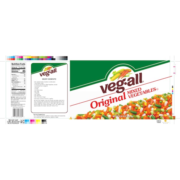 Veg-All Veg-All Vegetales Mixtos 104 oz., PK6 - F003710006182