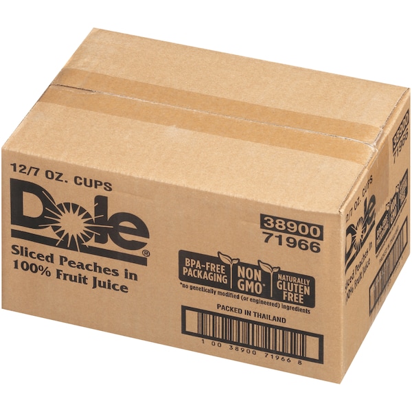 Duraznos Dole rebanados en jugo en envase de 7 oz., paquete de 12 - 71966
