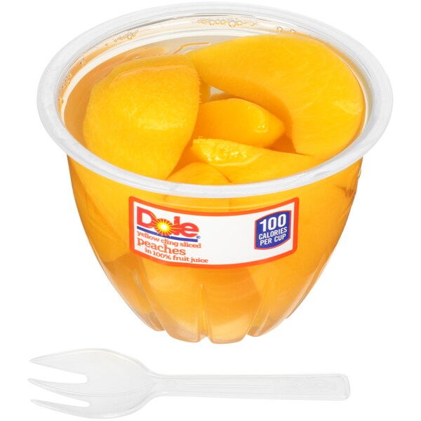 Duraznos Dole rebanados en jugo en envase de 7 oz., paquete de 12 - 71966
