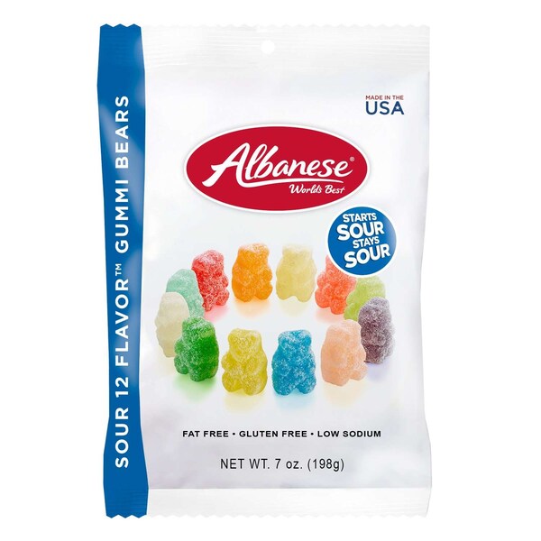 Albanese Worlds Best Sherbet Bears Stand Up Peg Bag Shipper, PK60 - 53402

Soporte de Exhibición de 60 bolsas de Albanese Worlds Best Sherbet Bears - 53402
