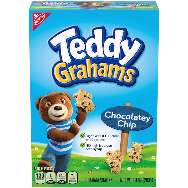 Teddy Grahams Nabisco Galletas de Chocolate Chip Teddy Grahams 10 oz., Paq. de 6 - 00597