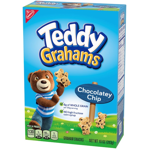 Teddy Grahams Nabisco Galletas de Chocolate Chip Teddy Grahams 10 oz., Paq. de 6 - 00597