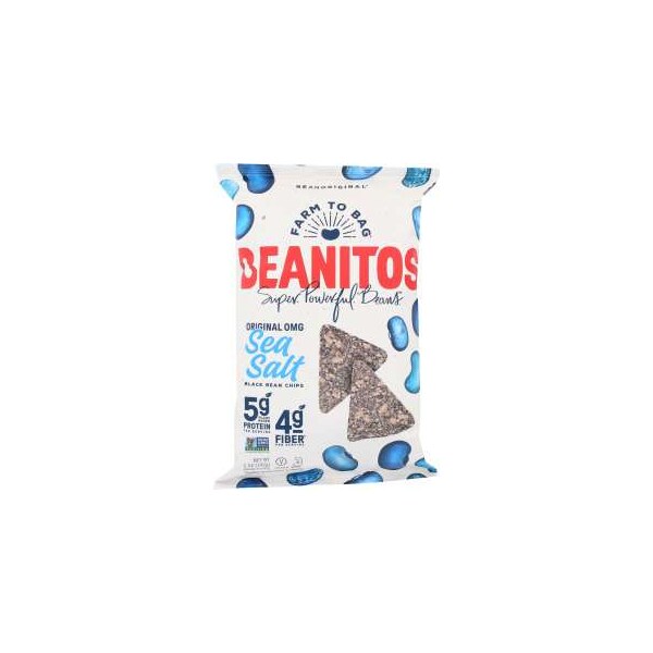 Beanitos Beanitos Clásicos Papitas de Frijol Original OMG Sal Marina Frijol Negro 5.0 oz., PK6 - 1500