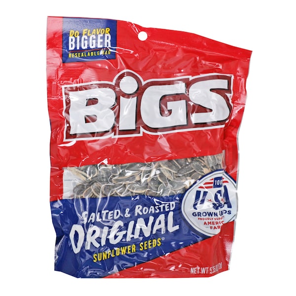 Semillas de Girasol Bigs Original Tostadas y Saladas 5.35 oz., Paquete de 12 - 9688700219