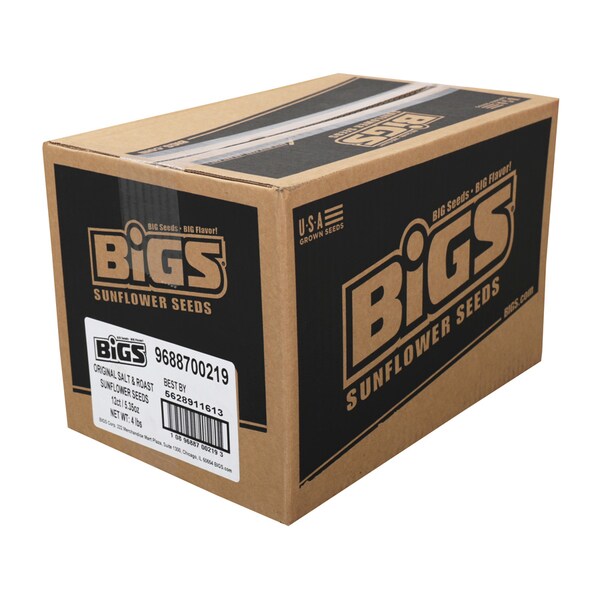 Semillas de Girasol Bigs Original Tostadas y Saladas 5.35 oz., Paquete de 12 - 9688700219
