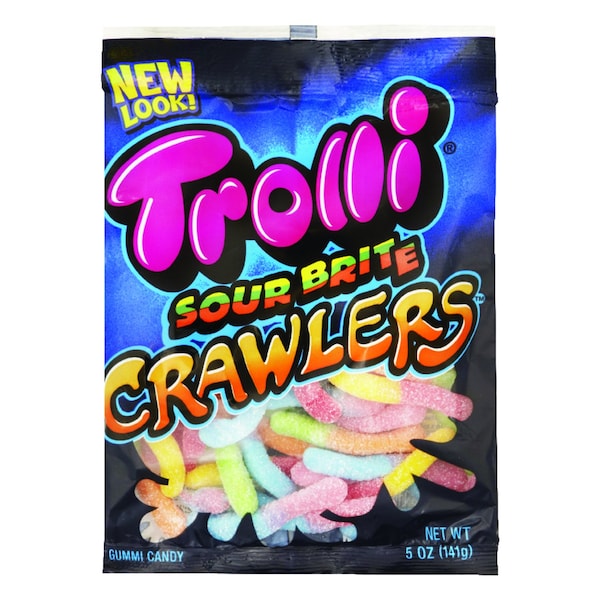 Caramelo de goma Trolli Sour Brite Crawlers de Frutas con 5 oz - 03851