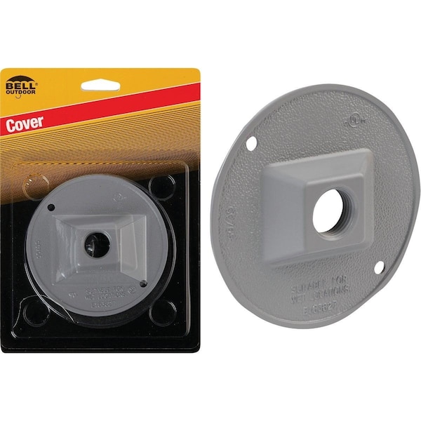 Bell Electrical Box Cover, Round, Die-Cast Aluminum - 5193-5