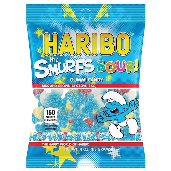 Haribo Haribo Confitería Sour Smurfs 4 oz., PK12 - 30504

(Note: "Confitería" can también ser traducido como "Dulces" o "Repostería")