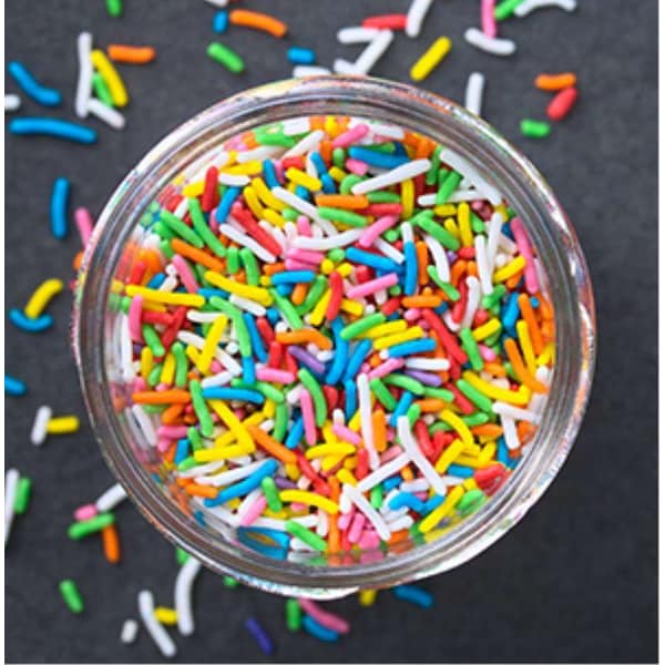 Rocíos de colores arcoíris American Sprinkles 8 colores 6 libras, PK4 - 70003224