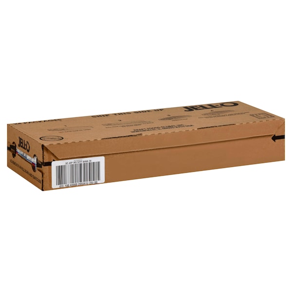 Natillas Instantáneas Jell-O Sin Azúcar y Grasa Sabor Plátano 0.9 oz., Paquete de 24 - 10043000205546