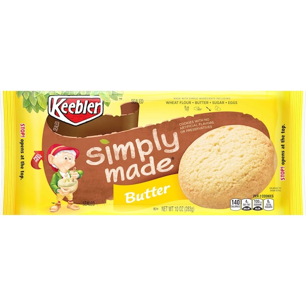 Galleta de mantequilla Keebler Simply Made de 10 oz., PK12 - 3010075733