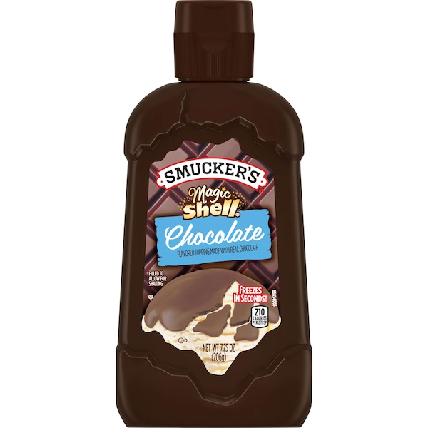 Cobertura de chocolate Magic Shell de Smuckers Smucker's en botella de 7.25 oz, paquete de 8 - 5150024358