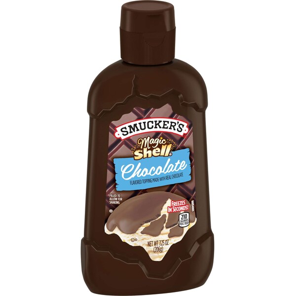 Cobertura de chocolate Magic Shell de Smuckers Smucker's en botella de 7.25 oz, paquete de 8 - 5150024358